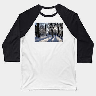 Winter Shadows Baseball T-Shirt